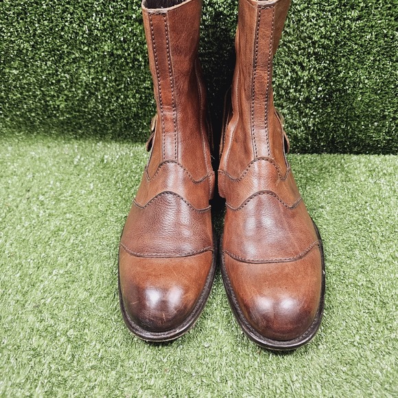 To Boot New York Adam Derrick Brown Leather Side Zip Ankle Boots Mens Size 10 main image 7